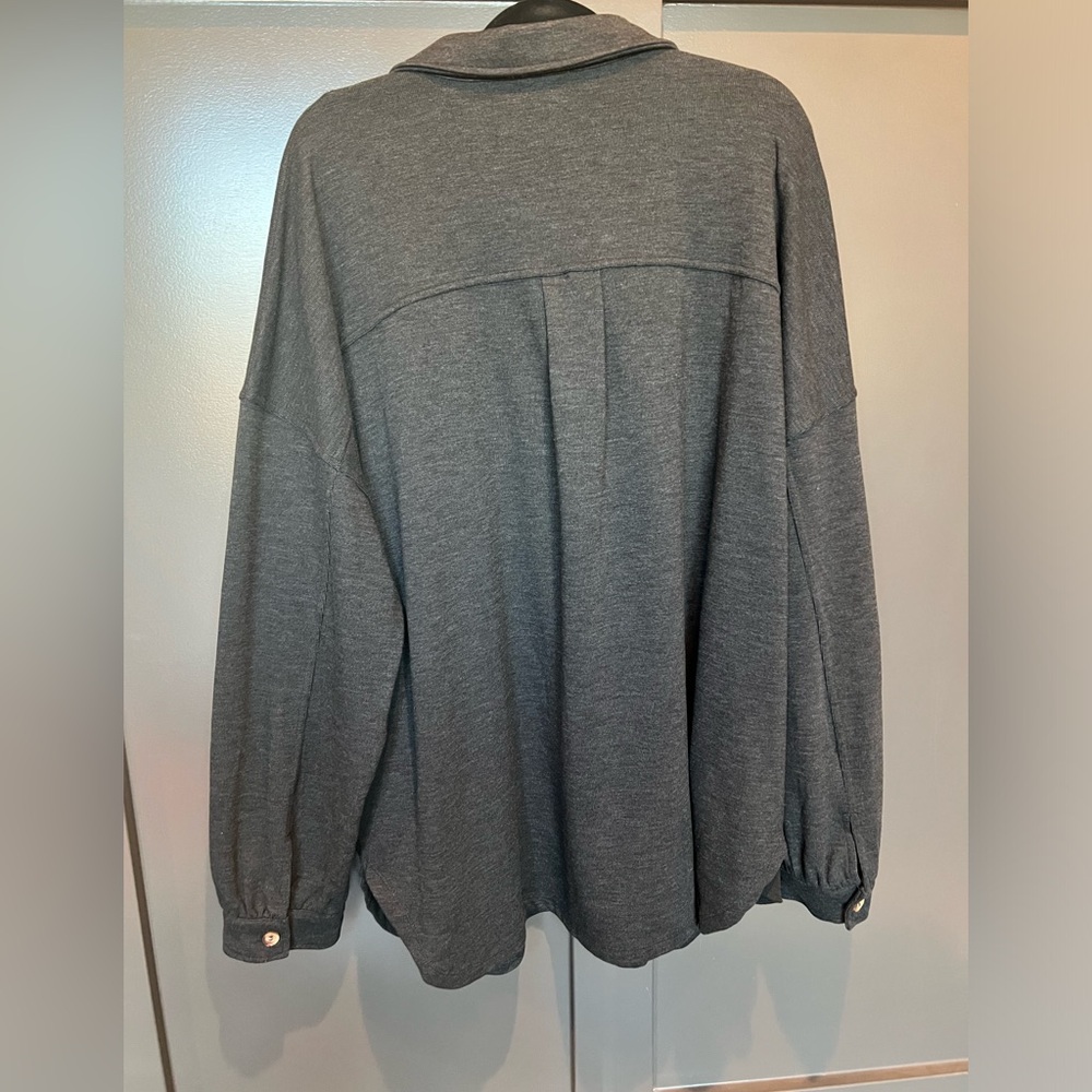 NWOT White Birch Charcoal Shacket - Picture 8 of 8
